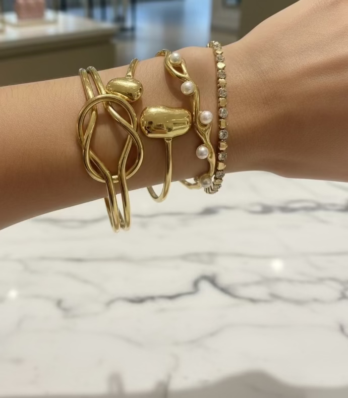 Golden Pearl Cuff