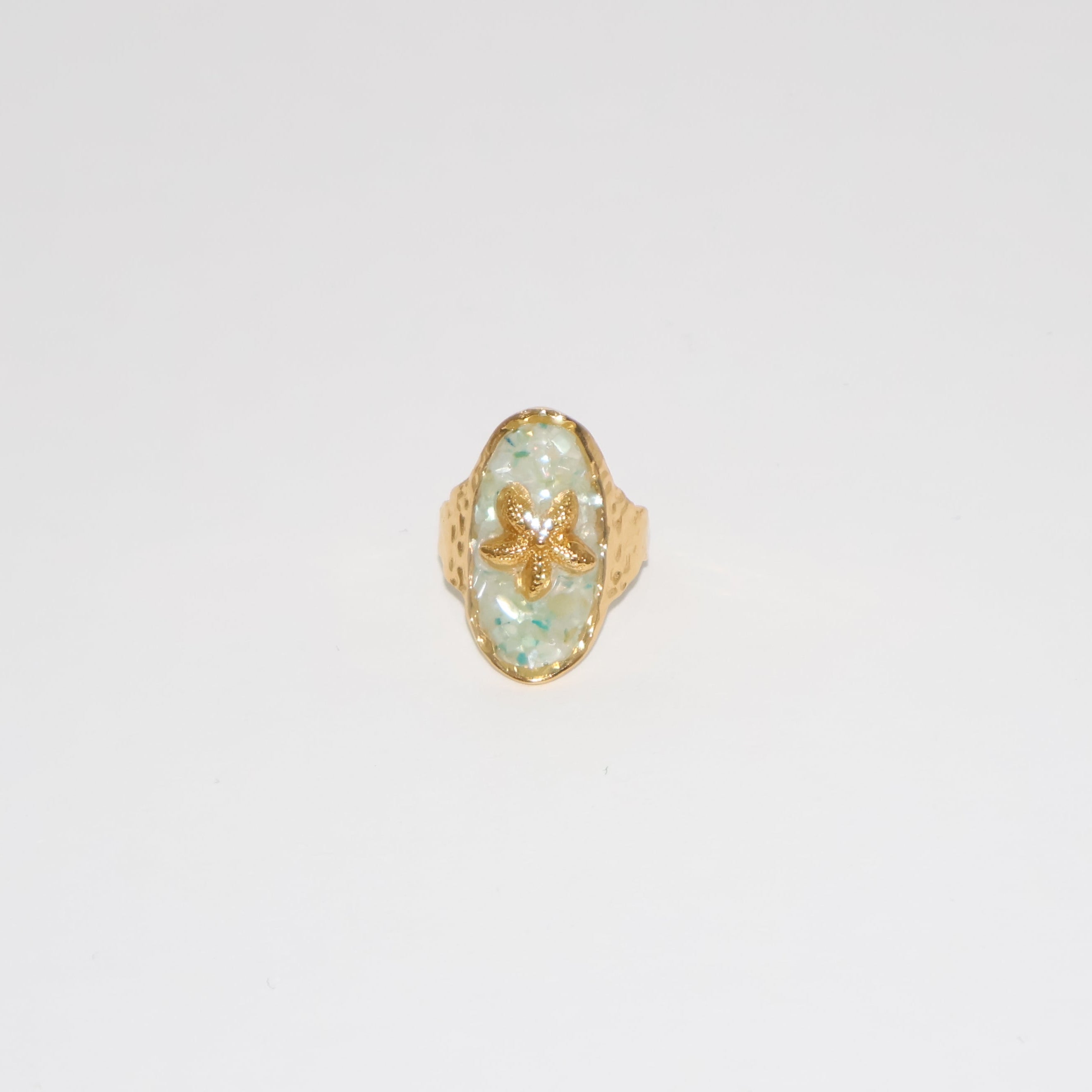 Aqua Starfish Ring