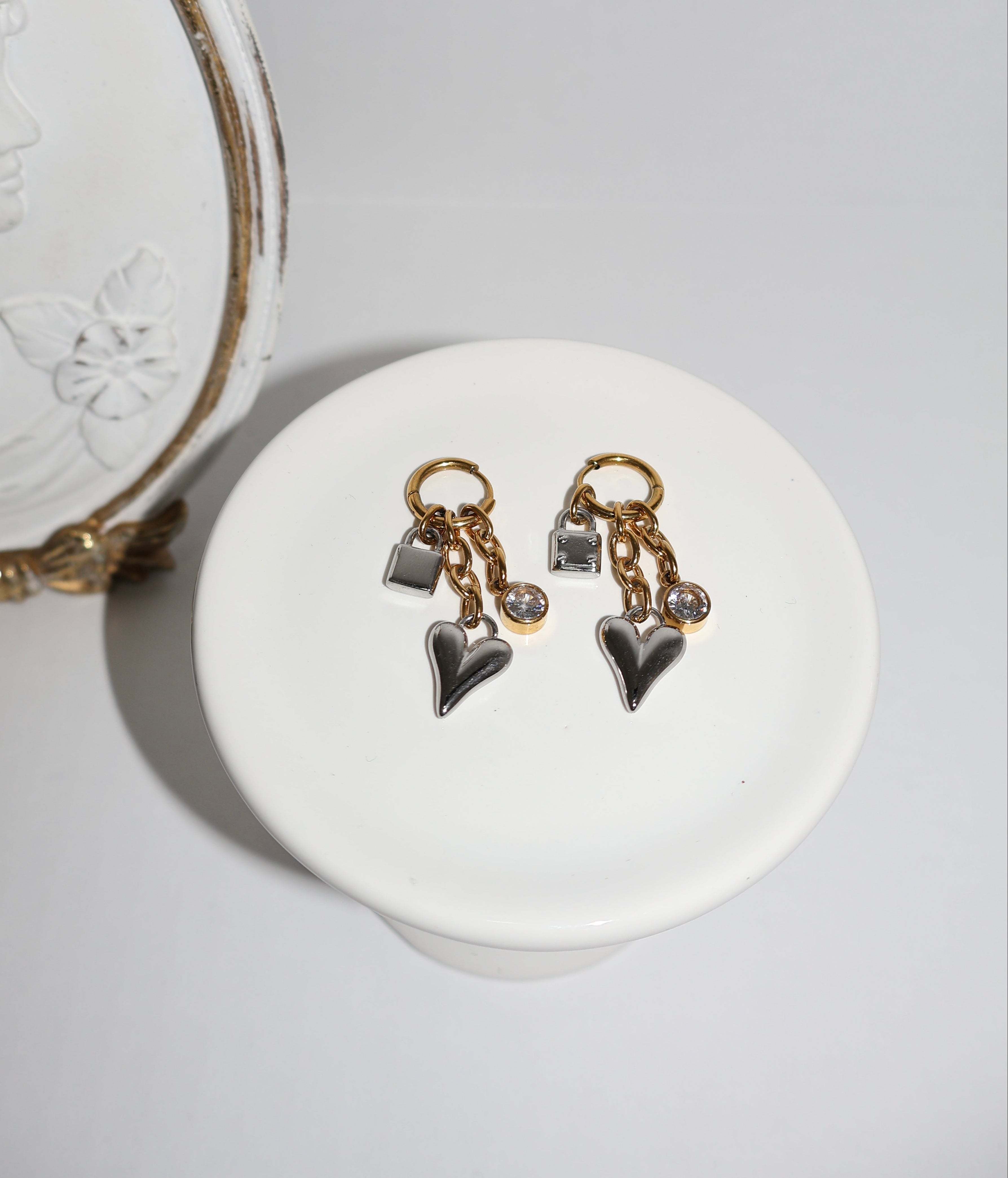 Lock of Love Earrings