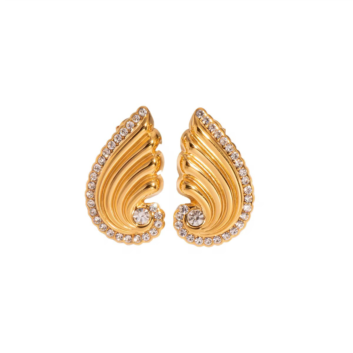 Angel Wings Stud Earrings