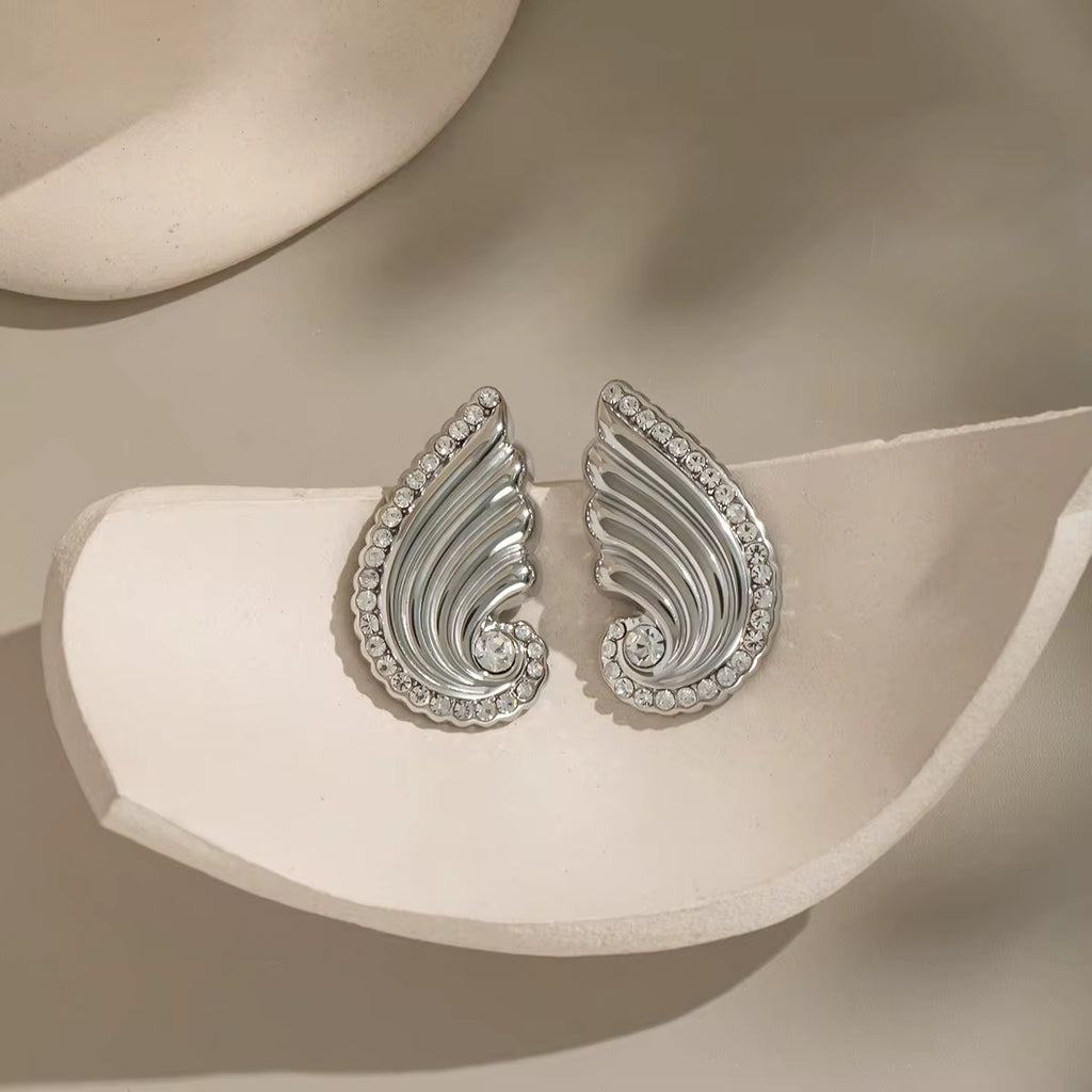 Angel Wings Stud Earrings